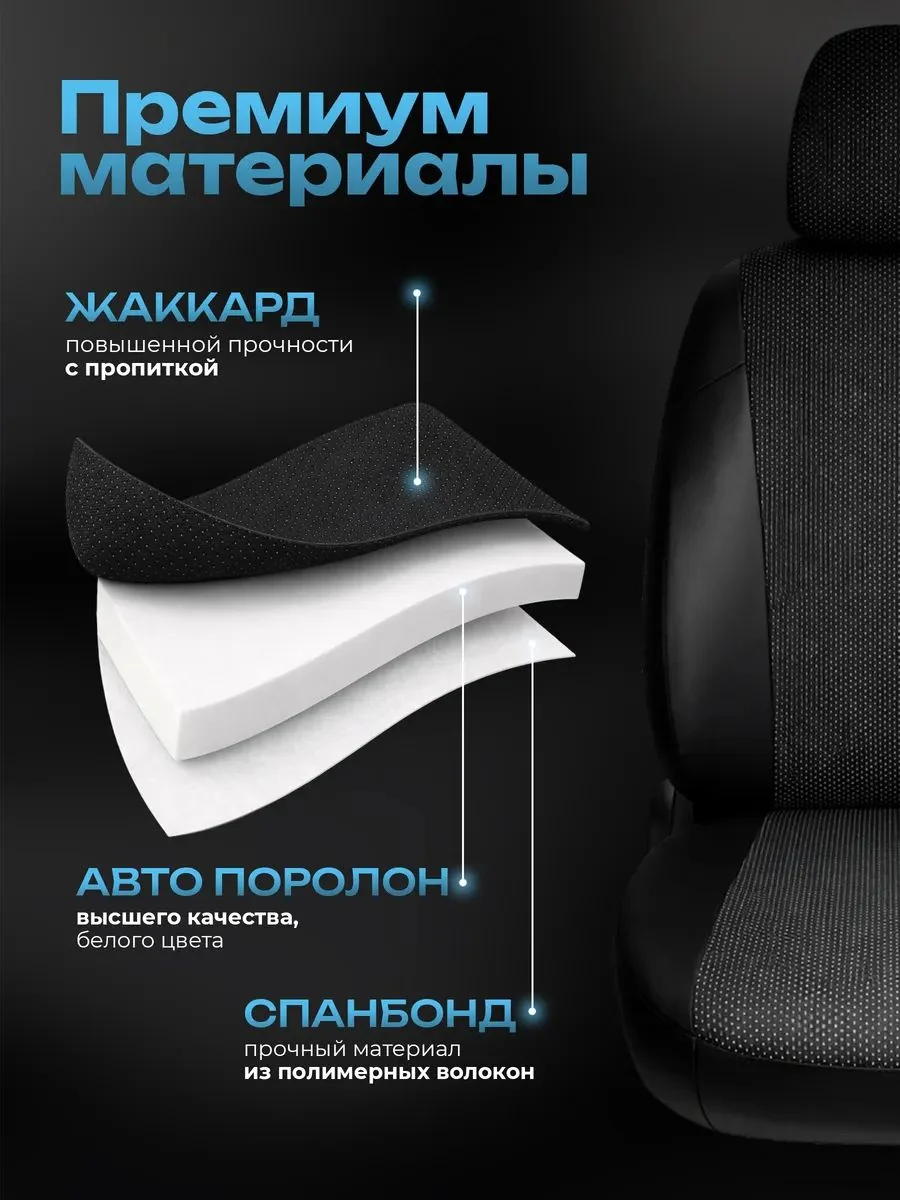 Чехлы Chevrolet Niva и для Лада Нива Тревел жаккард водитель+пассажир