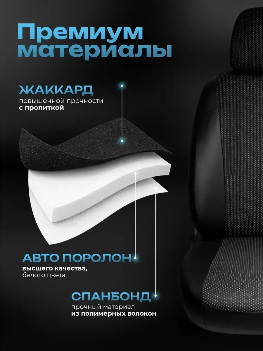 Чехол водитель ЛАДА ГРАНТА жаккард
